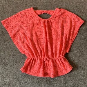 Coral coloured Tank and attached cover